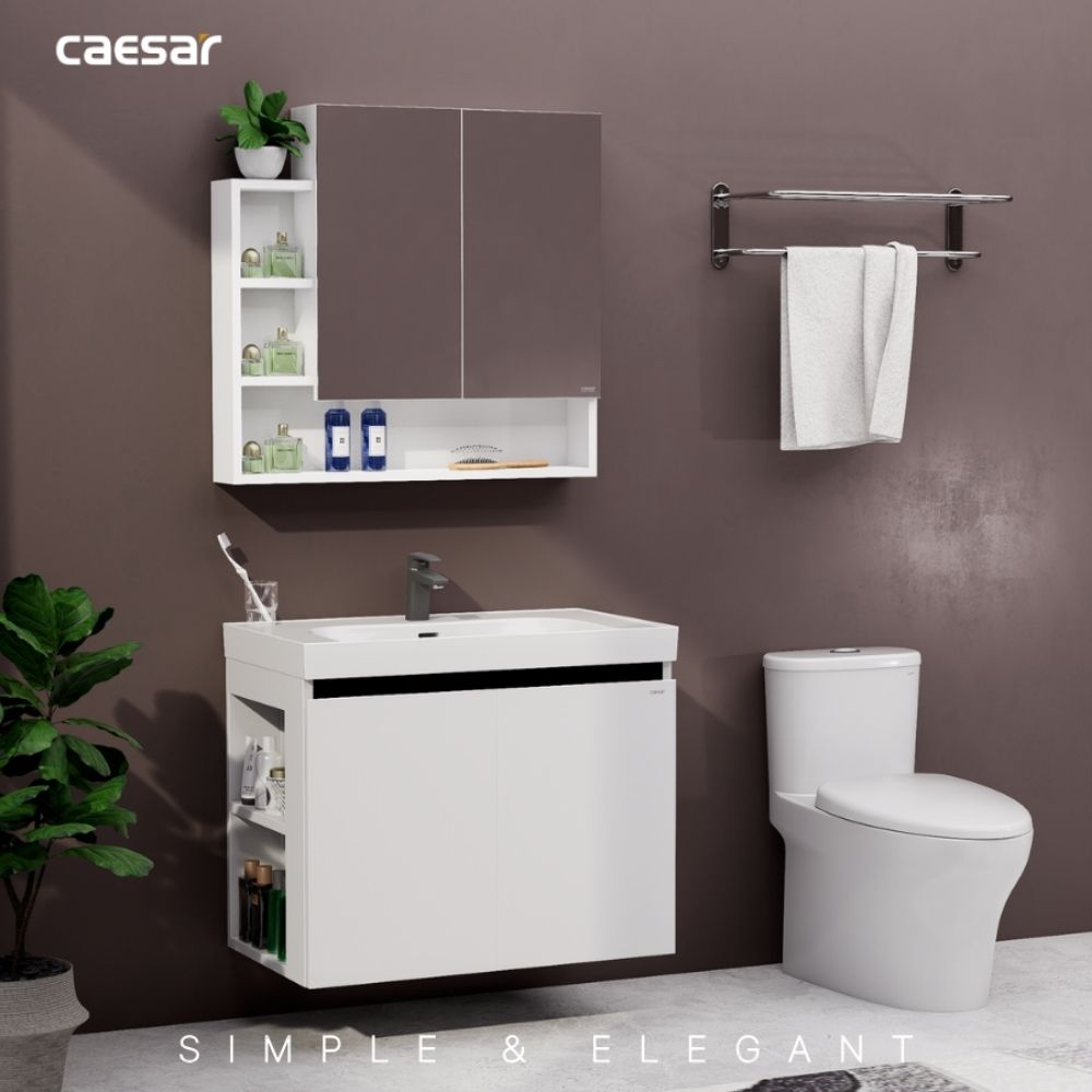 Bộ tủ chậu cabinet treo Caesar LF5358+EH15358CLV