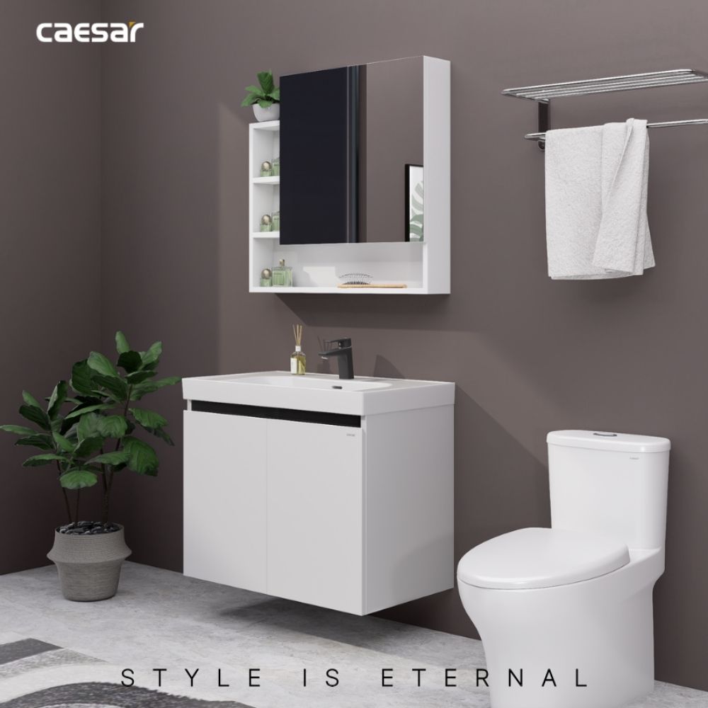 Bộ tủ chậu cabinet treo Caesar LF5358+EH15358CLV