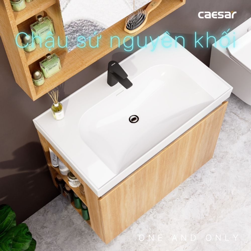 Bộ tủ chậu cabinet treo Caesar LF5358+EH15358CLW7V