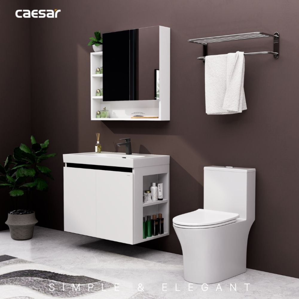 Bộ tủ chậu cabinet treo Caesar LF5358+EH15358CRV