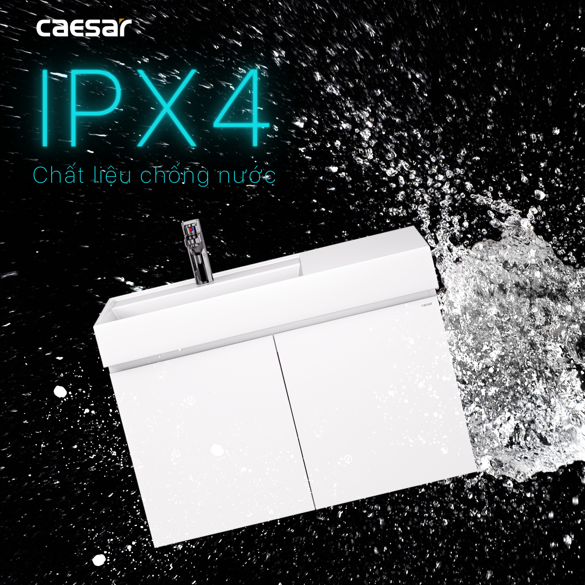 Tủ lavabo liền bàn Caesar LF5382+EH05382AV/ EH05382DWV