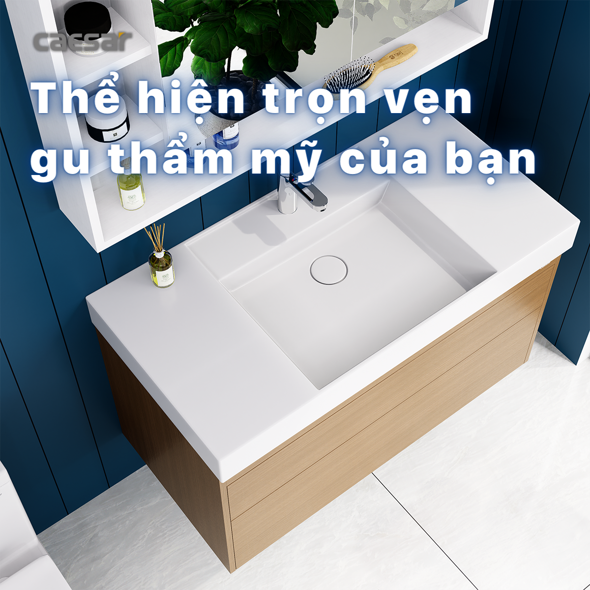 Bộ tủ chậu cabinet Caesar LF5386+EH05386DWV