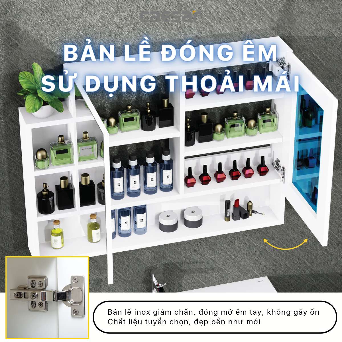 Tủ gương Caesar EM01100V