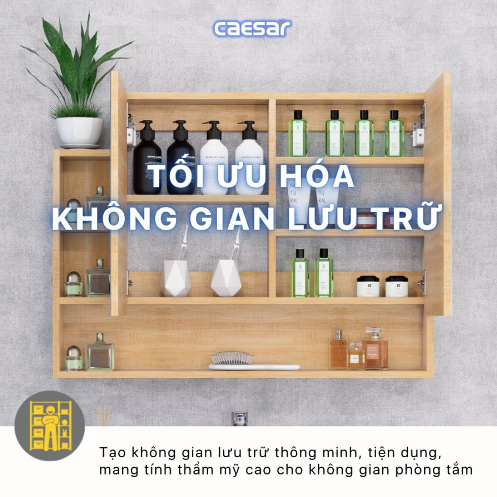 Tủ gương Caesar EM01100W7V