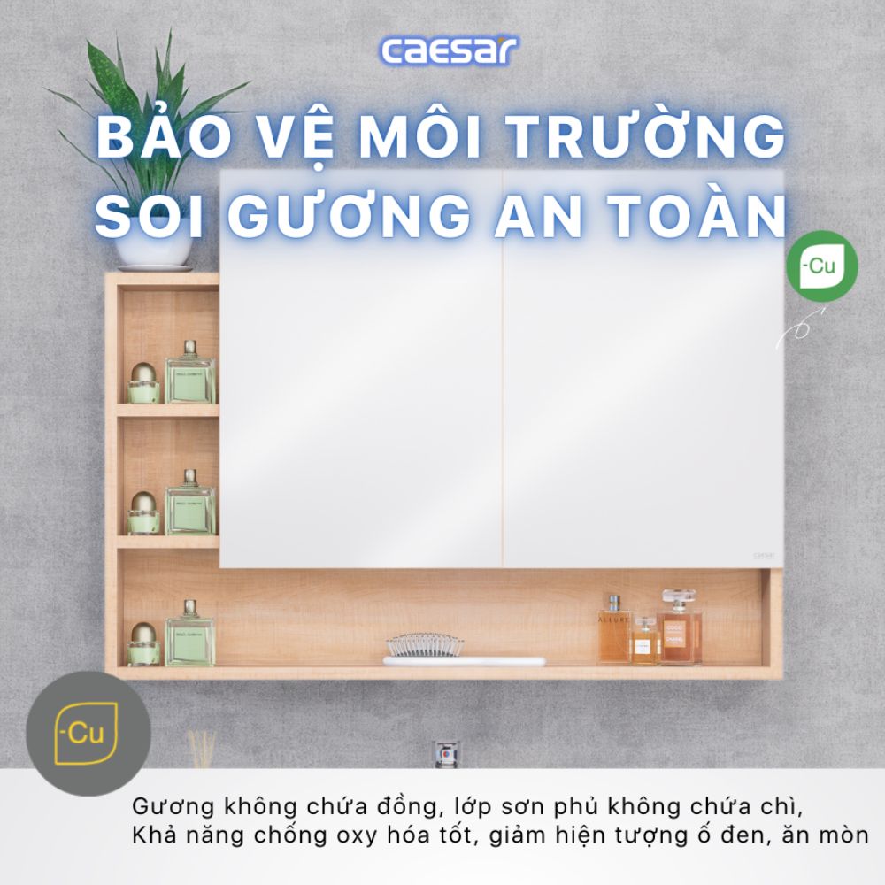 Tủ gương Caesar EM01100W7V