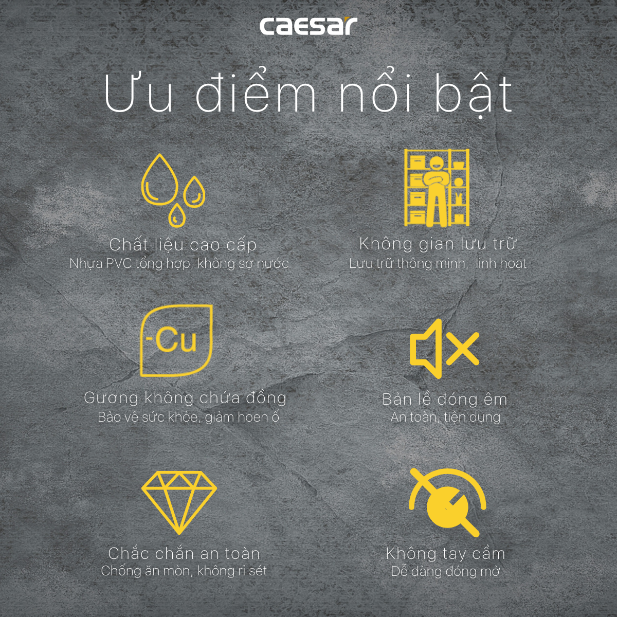 Tủ gương Caesar EM0145V