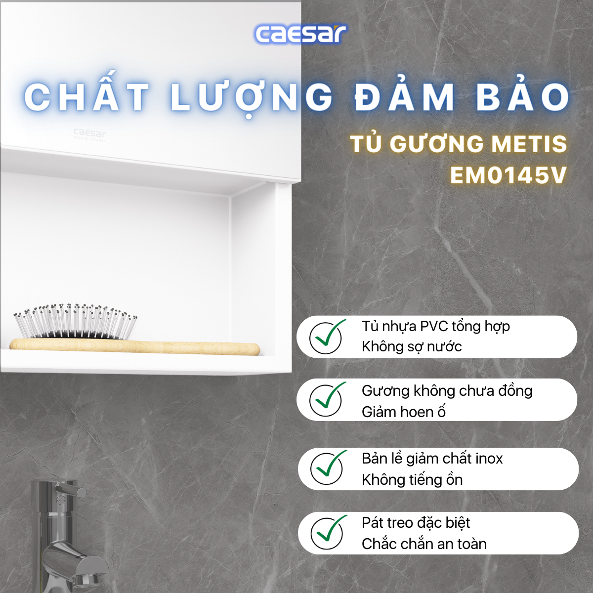 Tủ gương Caesar EM0145V