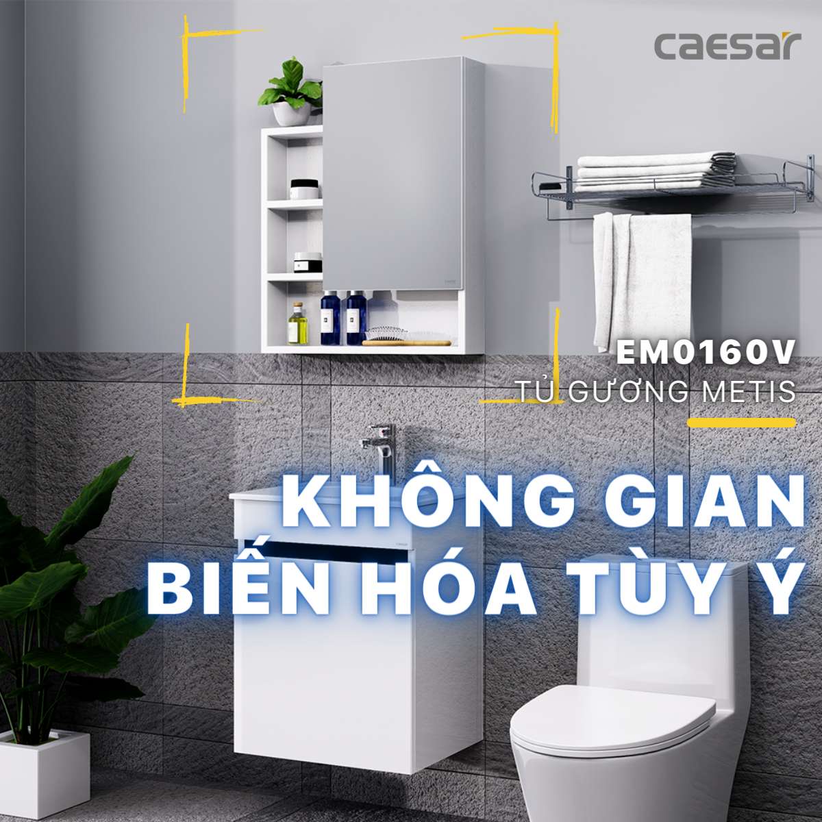 Tủ gương Caesar EM0160V