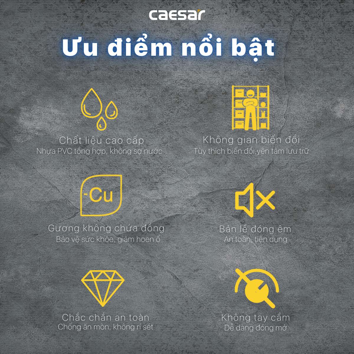 Tủ gương Caesar EM0160V