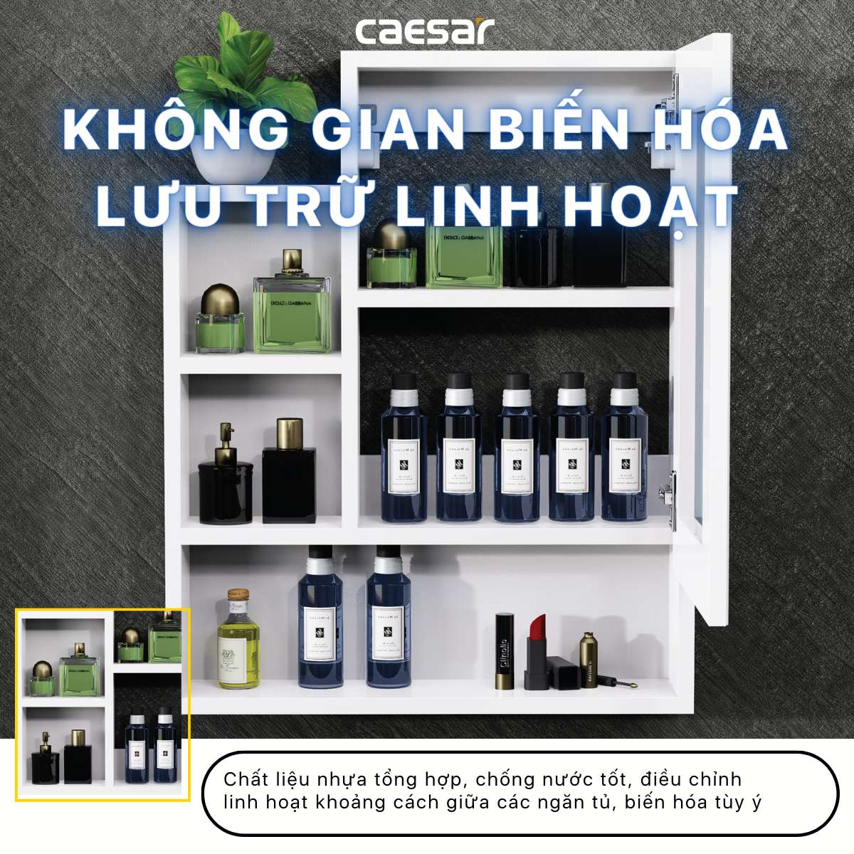 Tủ gương Caesar EM0160V