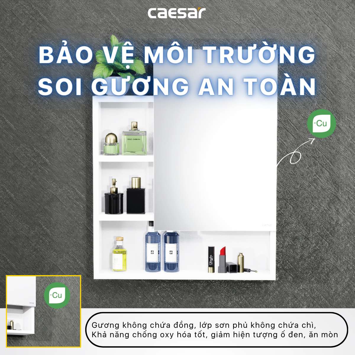 Tủ gương Caesar EM0160V