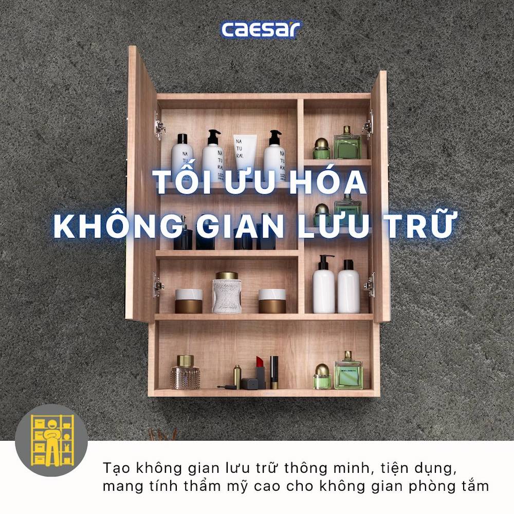 Tủ gương CAESAR EM1160W7V