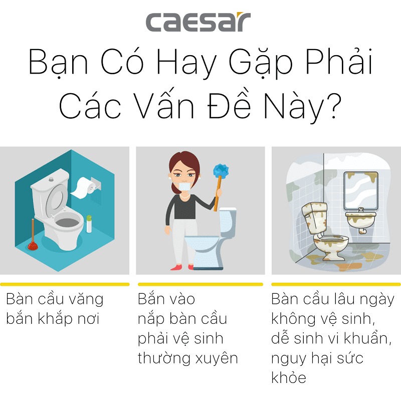 Van xả cảm ứng bồn tiểu nam Caesar A652DC-PW (A652DCPW)