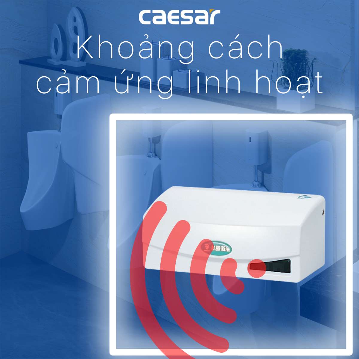 Van xả cảm ứng bồn tiểu nam Caesar A623