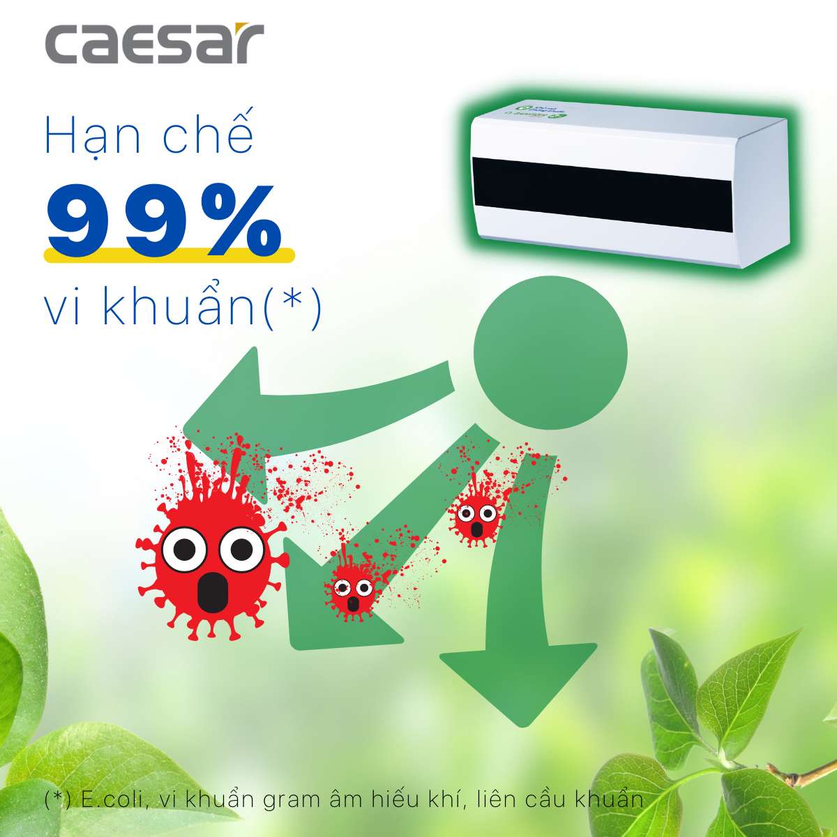 Van tiểu cảm ứng tạo ozon dùng điện Caesar A649OZ
