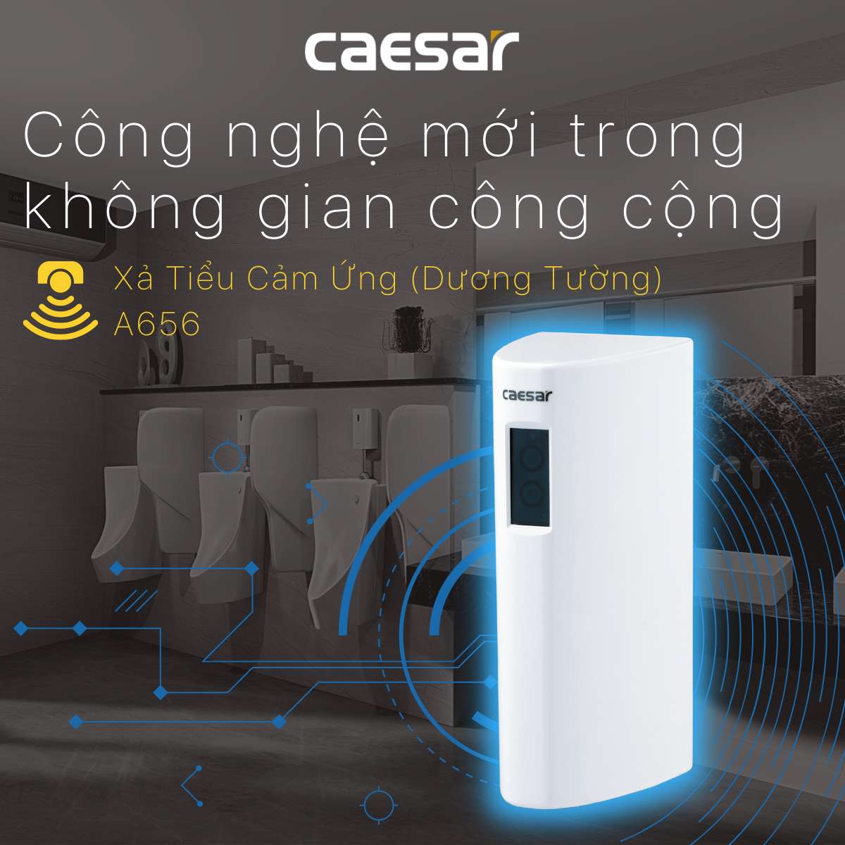 Van tiểu cảm ứng dùng điện Caesar A656