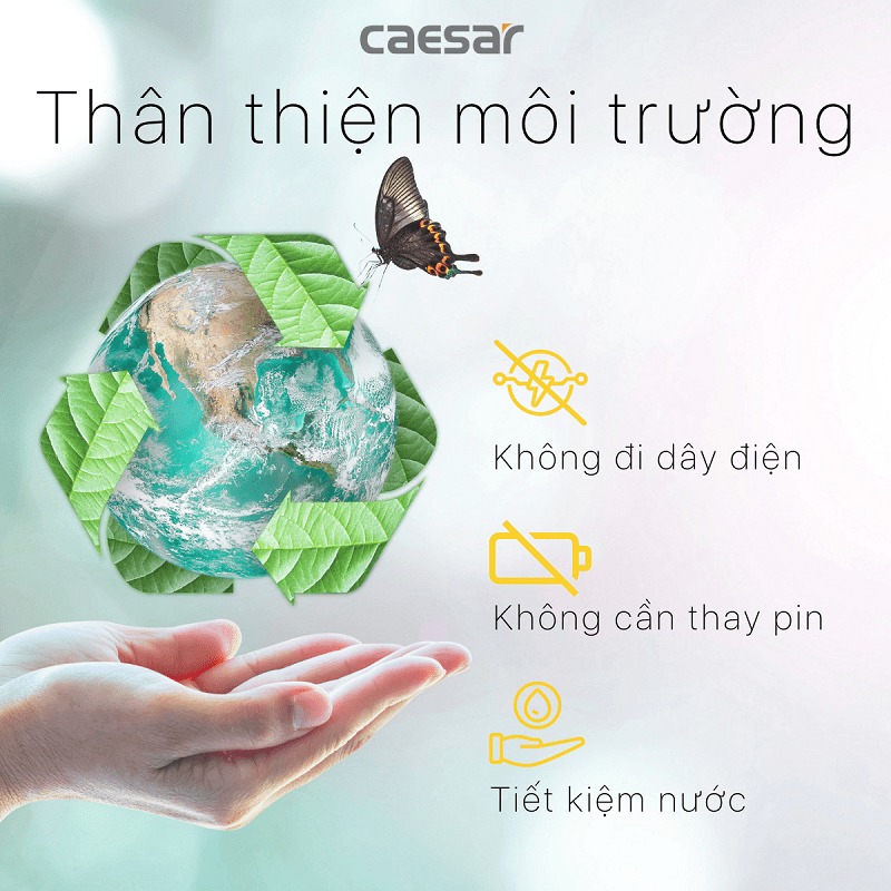 Van xả cảm ứng bồn tiểu nam Caesar A672