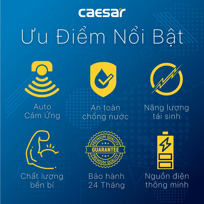 Van xả cảm ứng bồn tiểu nam Caesar A672