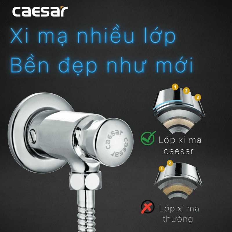 Van xả cơ bồn tiểu nam Caesar BF410