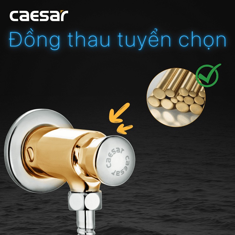 Van xả cơ bồn tiểu nam Caesar BF410