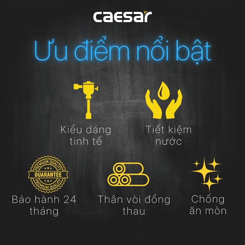 Van xả cơ bồn tiểu nam Caesar BF412G