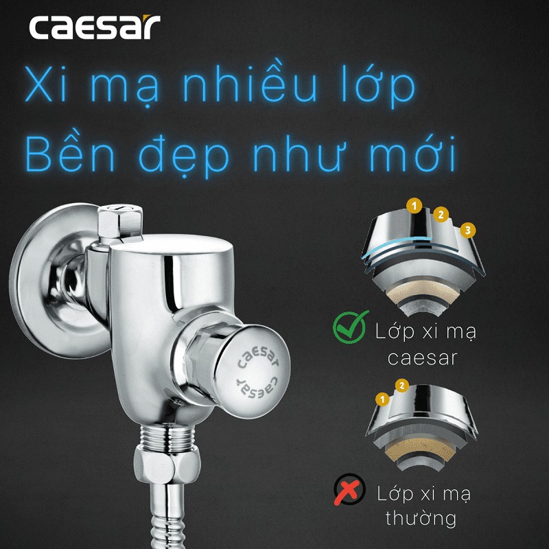 Van xả cơ bồn tiểu nam Caesar BF412G