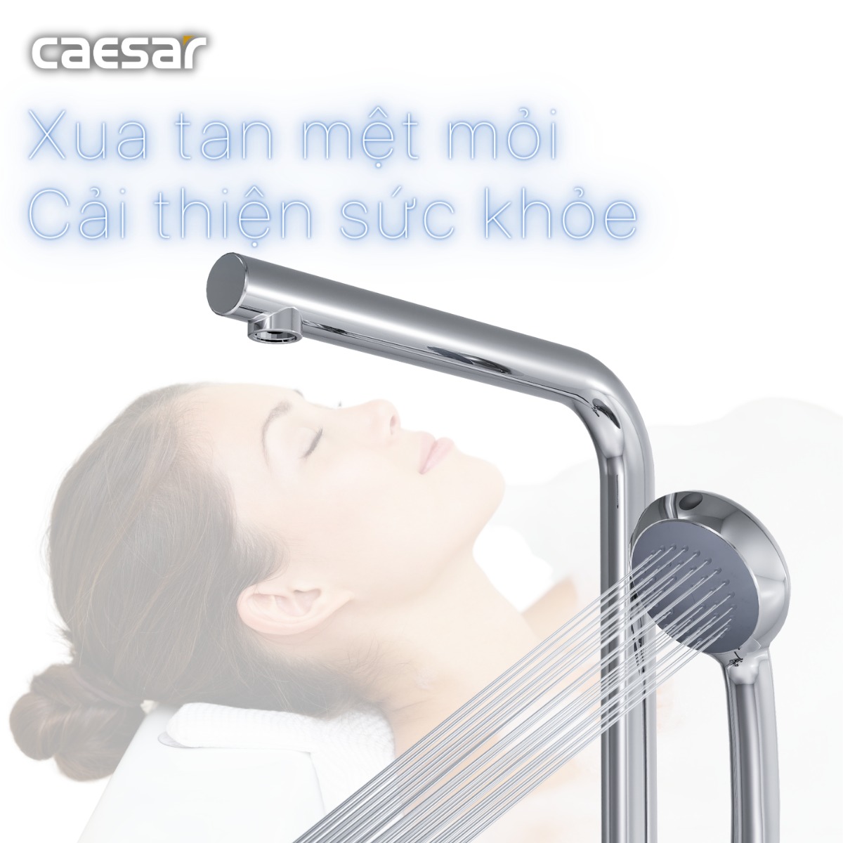 Vòi sen bồn tắm nóng lạnh Caesar AS489C