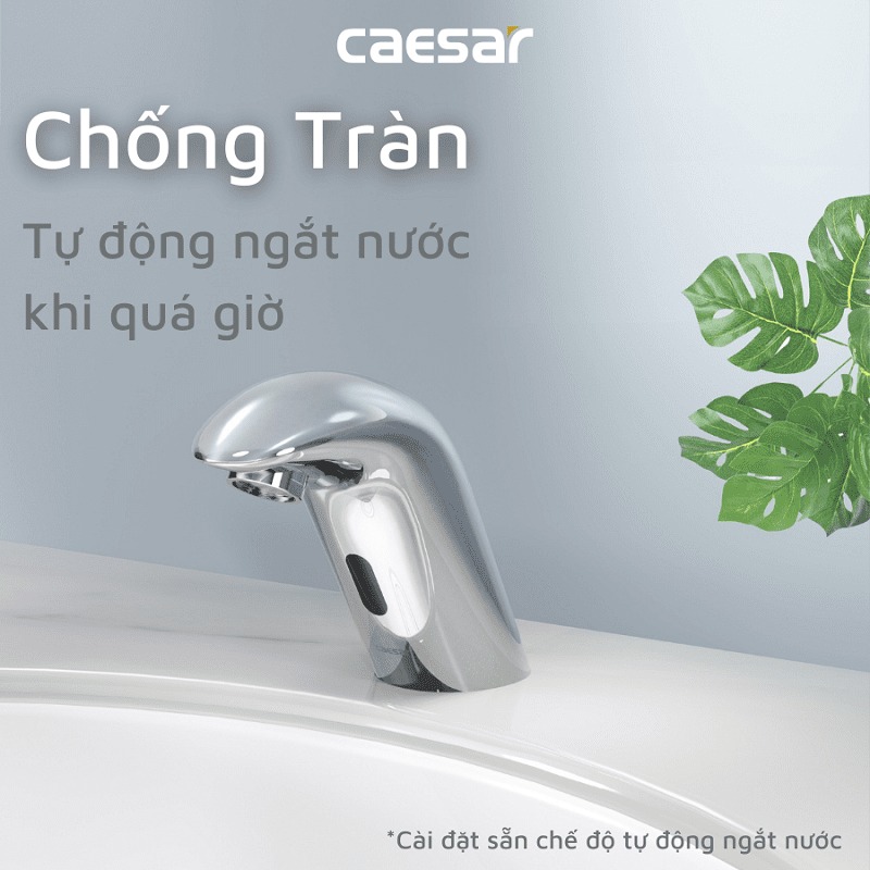 Vòi chậu lavabo cảm ứng nước lạnh Caesar A910