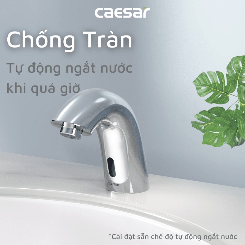 Vòi chậu lavabo cảm ứng nước lạnh Caesar A911