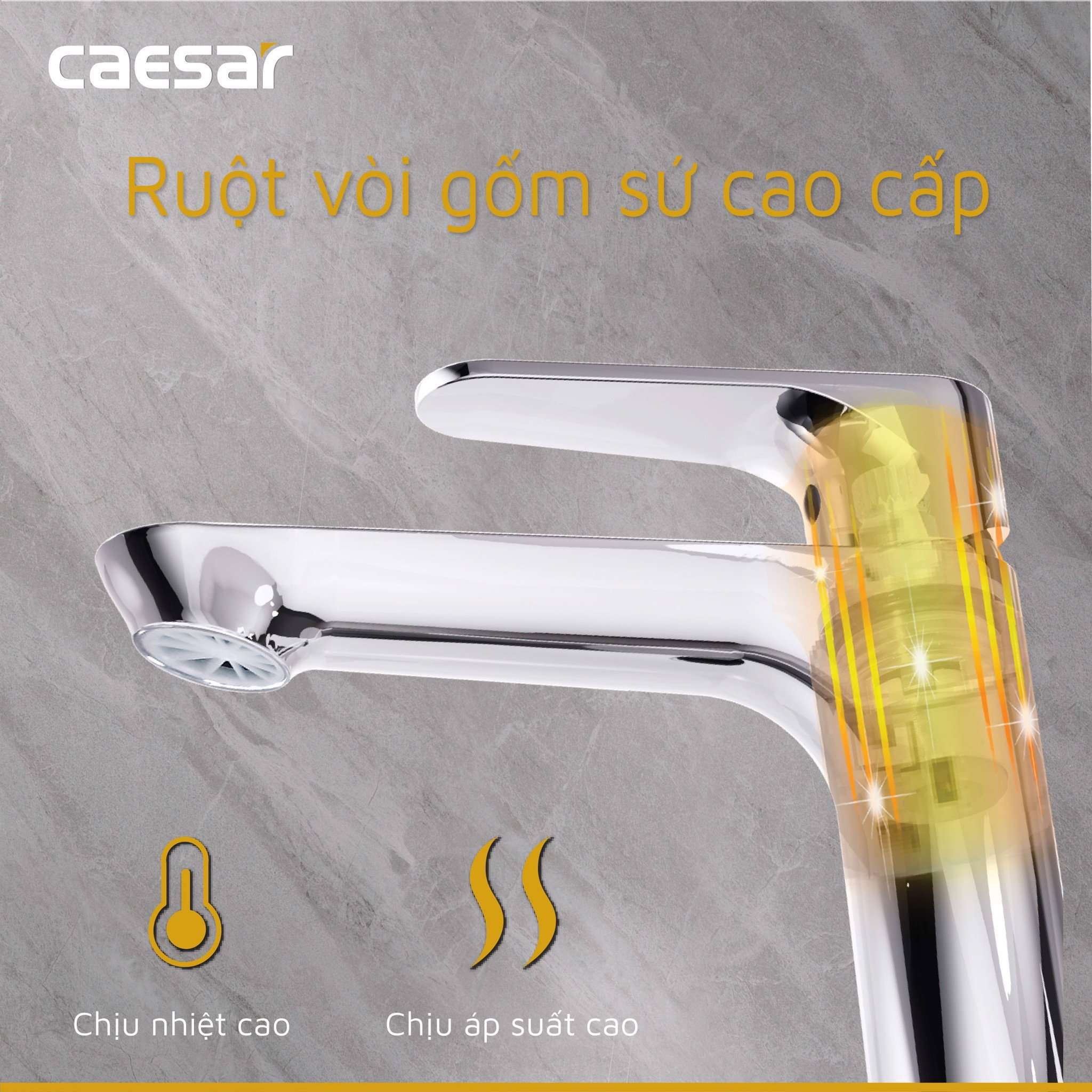 Vòi chậu lavabo lạnh Caesar B060C