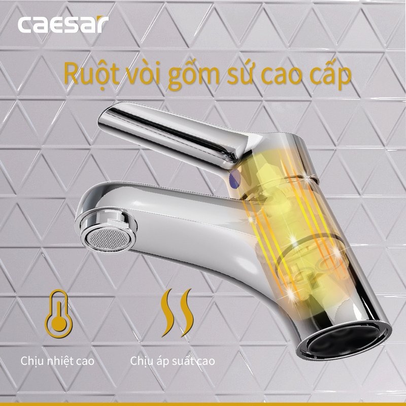 Vòi chậu lavabo lạnh Caesar B111C