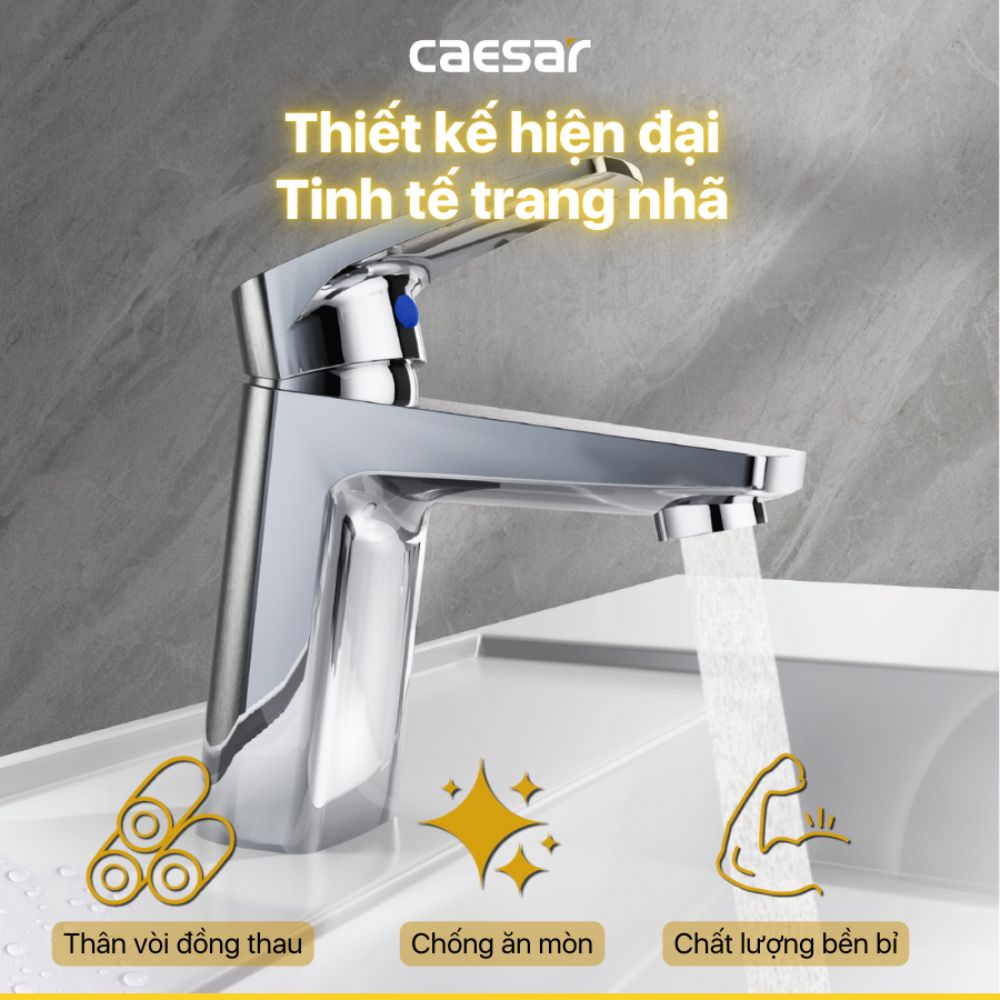 Vòi chậu lavabo lạnh Caesar B119C