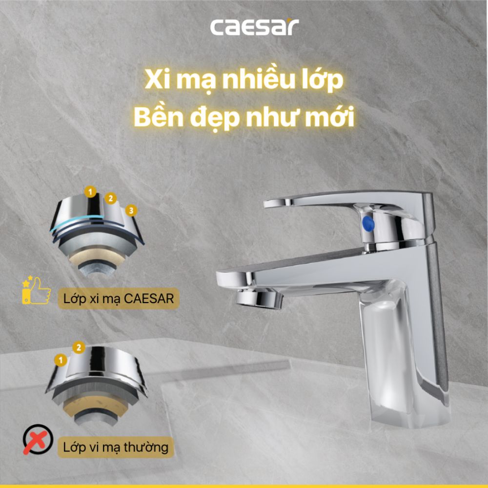 Vòi chậu lavabo lạnh Caesar B119C