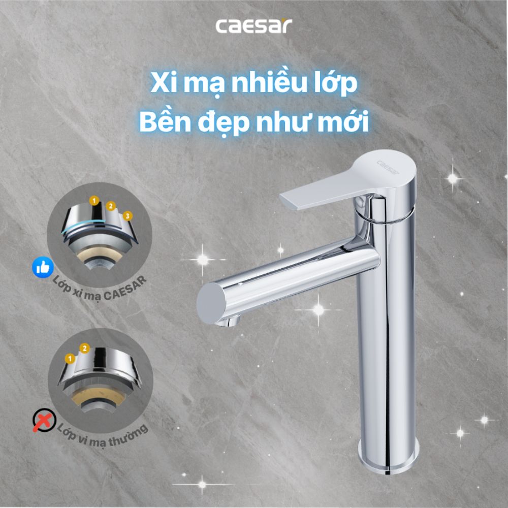 Vòi chậu lavabo lạnh Caesar B191C