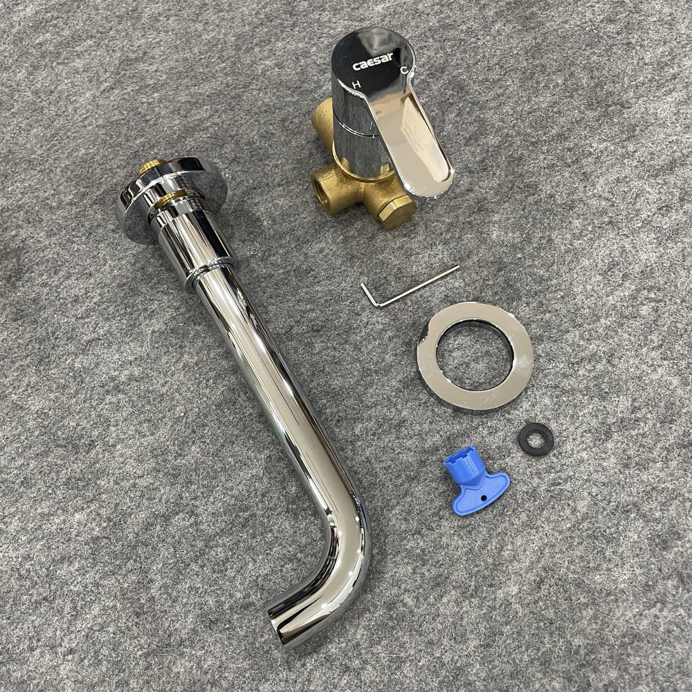 Vòi lavabo nóng lạnh âm tường Caesar B308C