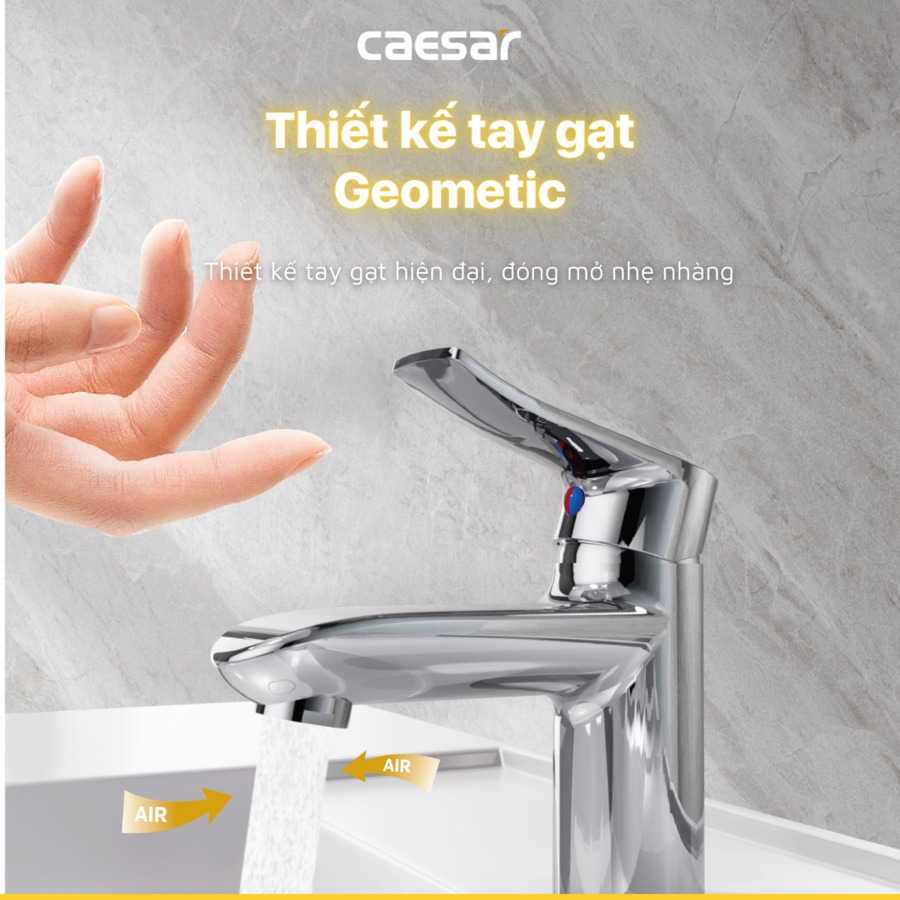 Vòi chậu lavabo nóng lạnh Caesar B490CP / B490CU