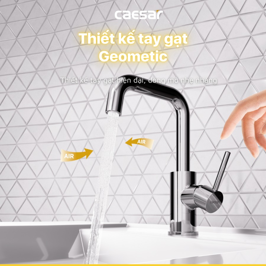 Vòi chậu lavabo nóng lạnh Caesar B520CU