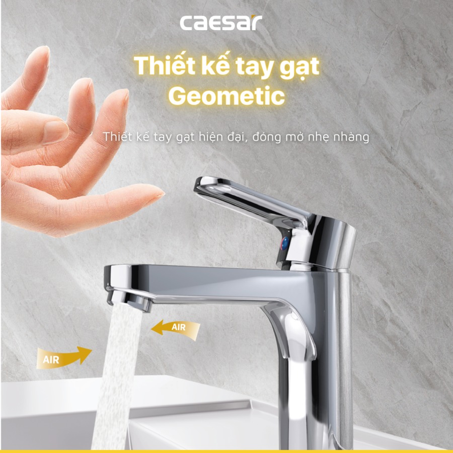 Vòi chậu lavabo nóng lạnh Caesar B570CU