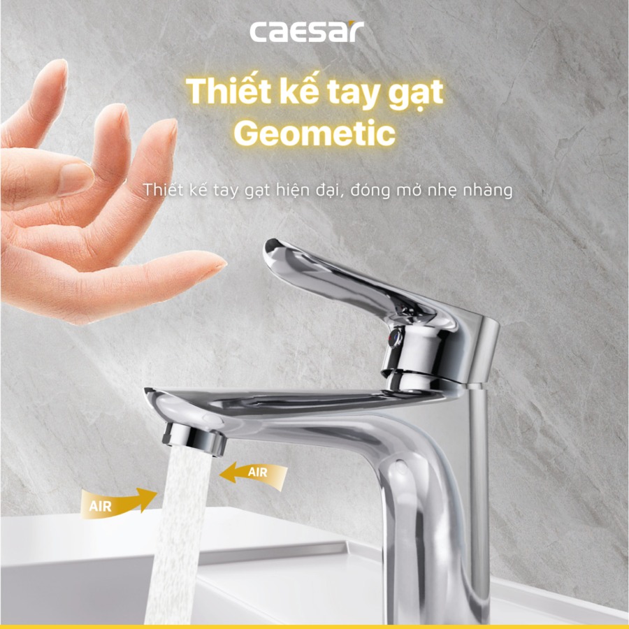 Vòi chậu lavabo nóng lạnh Caesar B730CU