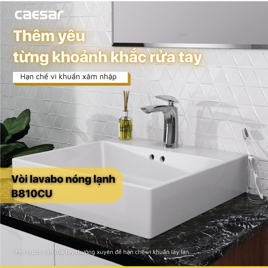 Vòi chậu lavabo lạnh Caesar B810CU