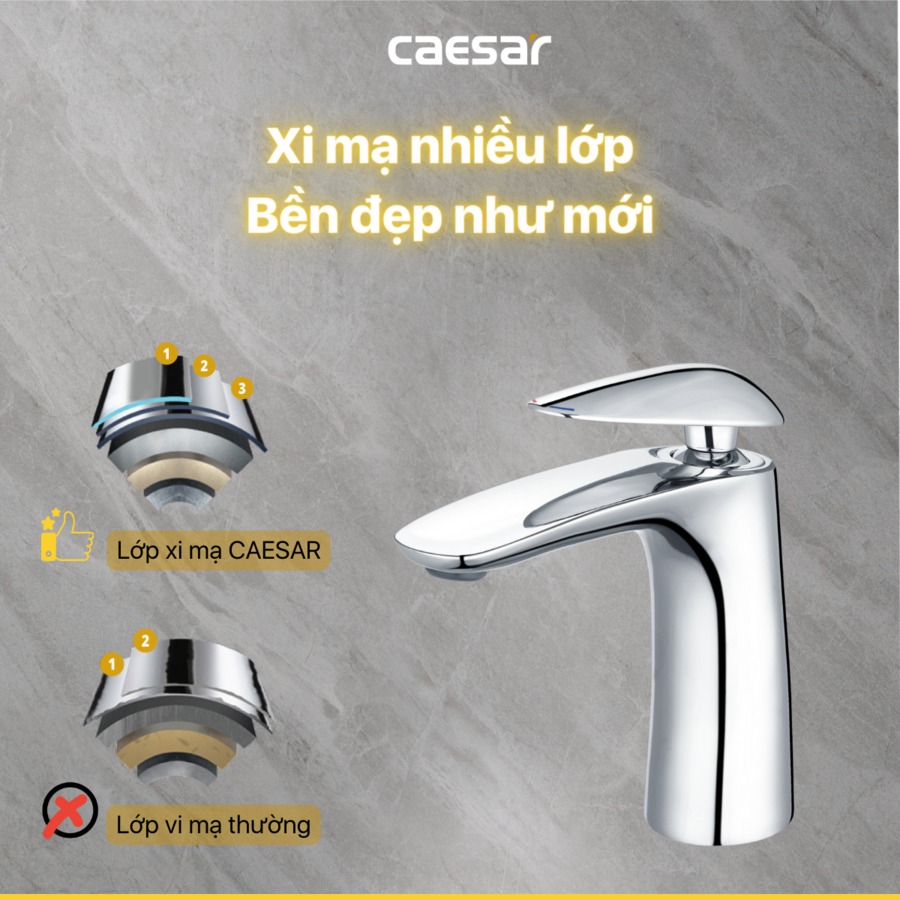 Vòi chậu lavabo lạnh Caesar B810CU