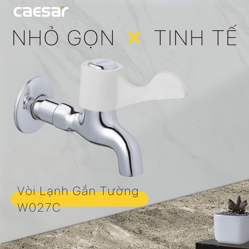Vòi nước lạnh gắn tường Caesar W027C