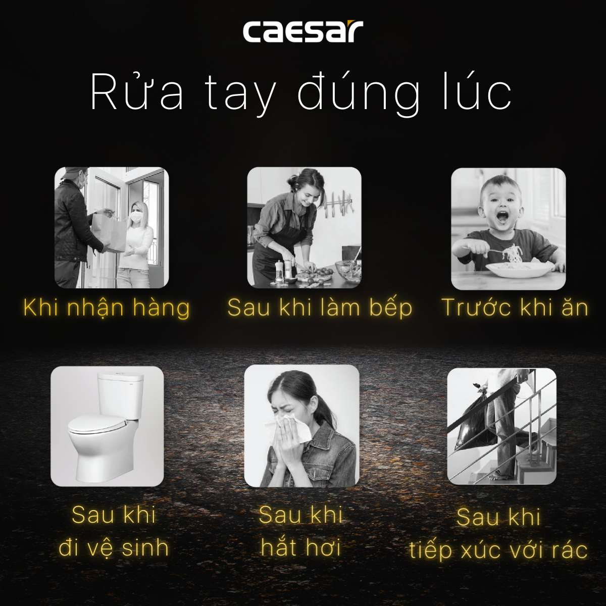 Vòi nước lạnh gắn tường Caesar W034-1 (W0341)