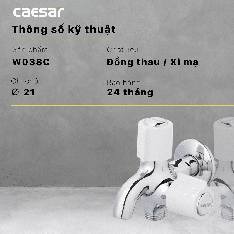 Vòi nước lạnh Caesar W038C