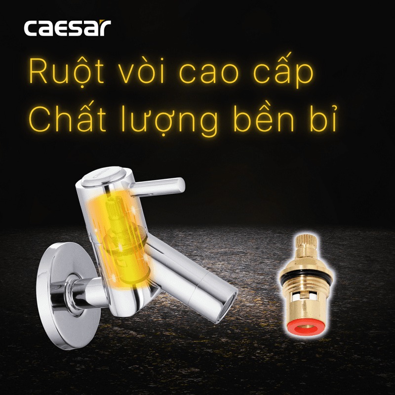 Vòi nước lạnh gắn tường Caesar W047C