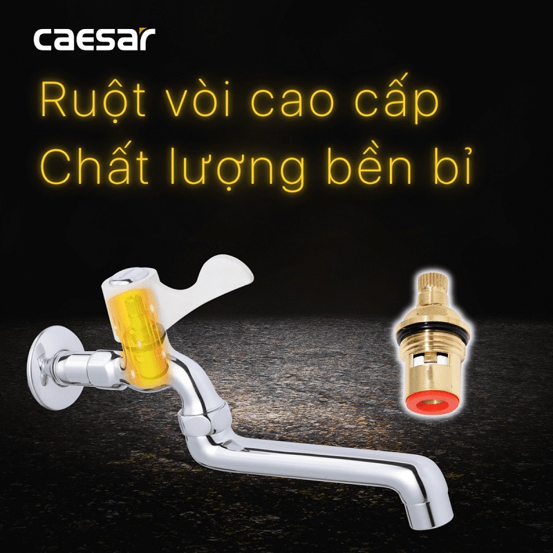 Vòi nước lạnh gắn tường Caesar WL027C