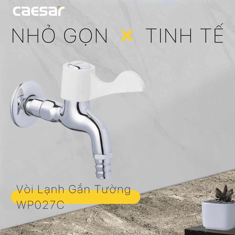 Vòi nước lạnh gắn tường Caesar WP027C