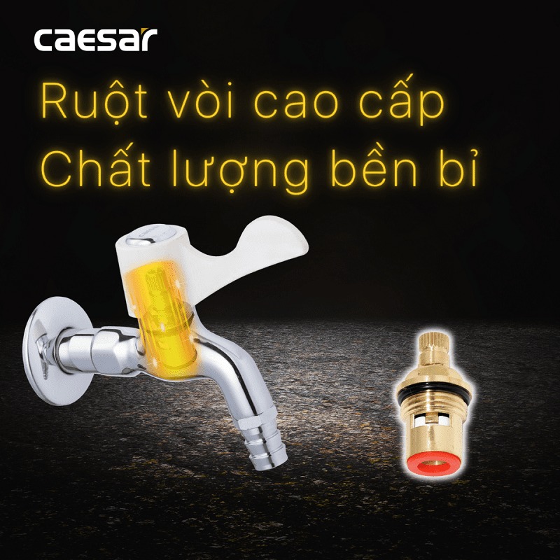 Vòi nước lạnh gắn tường Caesar WP027C