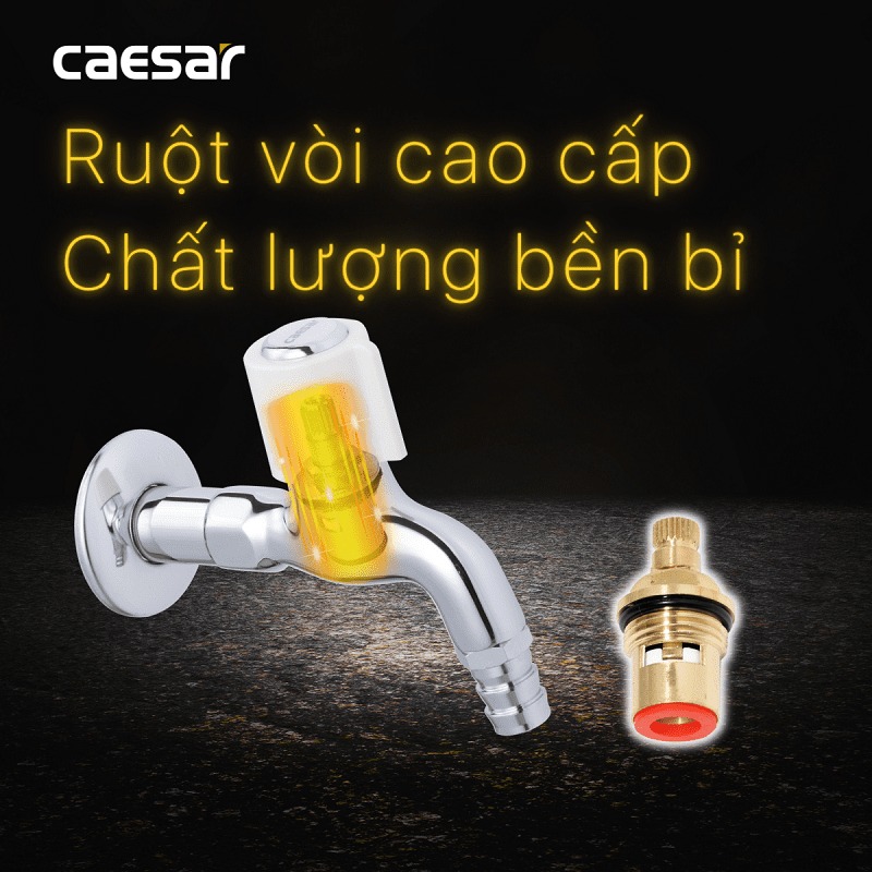 Vòi nước lạnh gắn tường Caesar WP037C