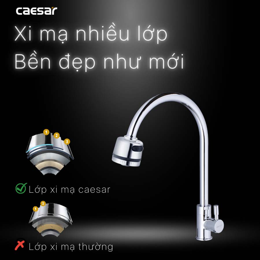 Vòi bếp lạnh Caesar K035CV